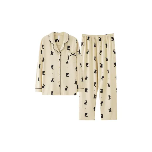 Pretty Lady Pajama Комплект Женский Бежевый Абрикос