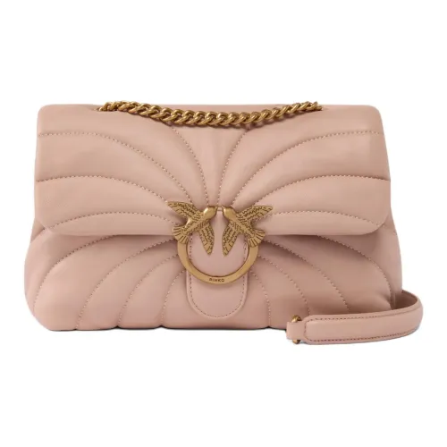 PINKO Love Bag Puff Овчина Сумка на плечо Большая Женская Розовая
