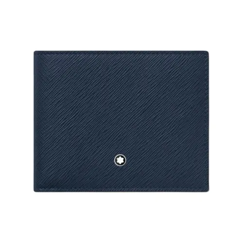 MONTBLANC Кошелек из коровьей кожи унисекс чернила синий