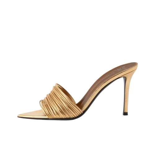 Giuseppe Zanotti GZ Шлепанцы 9 см Женские Золотые