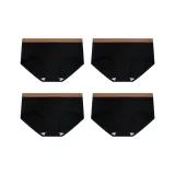 Однотонный черный, упаковка из 4 штук