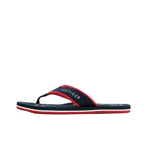 Tommy Hilfiger Шлепанцы Синий Красный Мужской