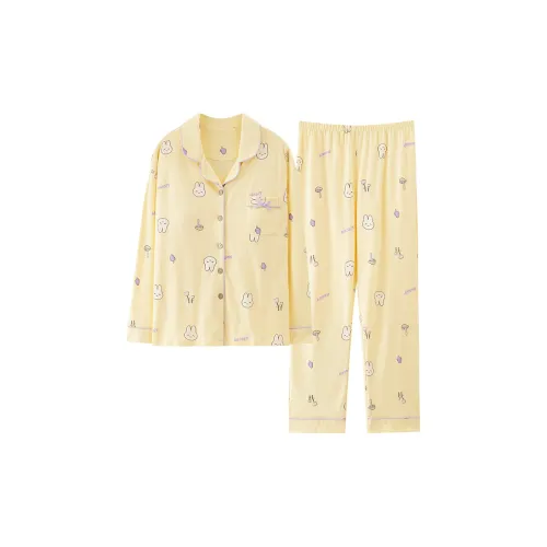 Pretty Lady Пижамный комплект женский абрикосово-желтый