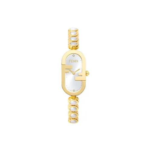 FENDI O'Lock Vertical Collection Women's Watch Кварцевый механизм ремешок из нержавеющей стали серебристый циферблат