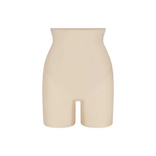 SKIMS SS25 Центральная часть Ядерный SCULPT MID Шаговый шов Короткий Корректирующее белье Низ Женские Песочный Песочный