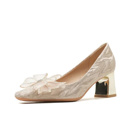 Dunnu Грубый каблук Высокие каблуки 5 см Женские