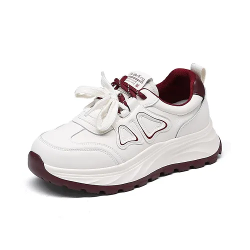 Spider King Low Топ Casual Женский Бежевый Красный