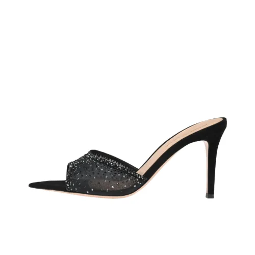 GIANVITO ROSSI Rania Слипоны 8,5 см Женские Черные