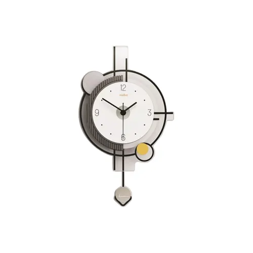 Meishida Механизм с плавным ходом секундной стрелки Акриловый настенный часы Унисекс Белый