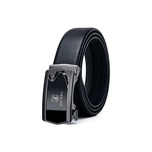 GUSKI Ремешок из коровьей кожи с автоматической застежкой Boyfriend Элегантность мужской ремешок металлическая ширина 3,5 см набор в подарочной коробке