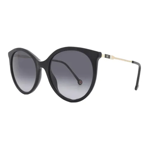 CarolinaHerrera Пластик Круглый Солнцезащитные очки Женские Черный