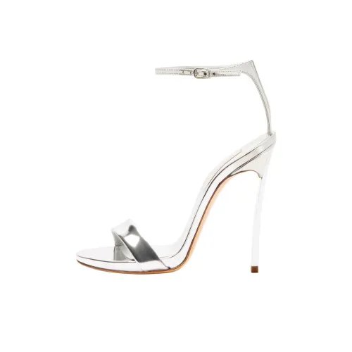 Casadei One Ремень Сандалии Серебряные Женские