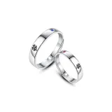 Счастливый клевер, четырехлистное кольцо, 1 пара