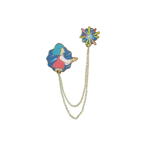 XIANGZIGONGHEGUO Mitsubishi Jidou Аниме мерч Haru's Mobile Замок Цепочка Brooch Значки