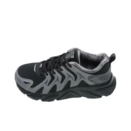 XTEP Амортизация Износостойкий Низкий Топ Casual Мужской Черный Серый