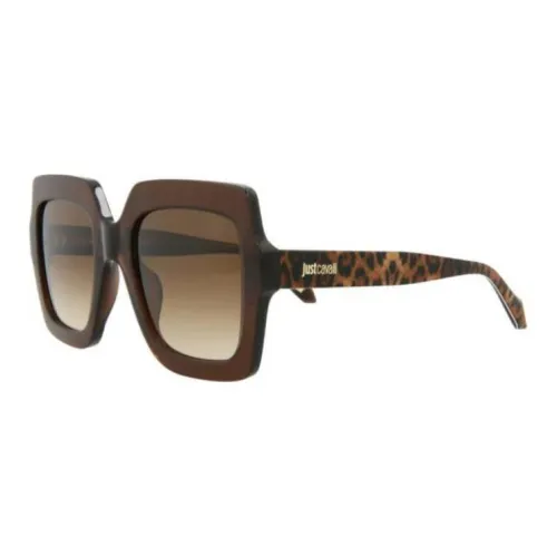 Just Cavalli Пластик Нерегулярная форма Солнцезащитные очки Женские Коричневый