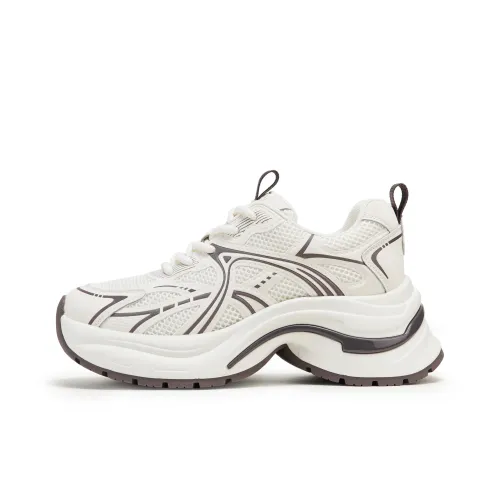 FED Дышащий Увеличение Высоты Низкий Топ Толстая Подошва Женские