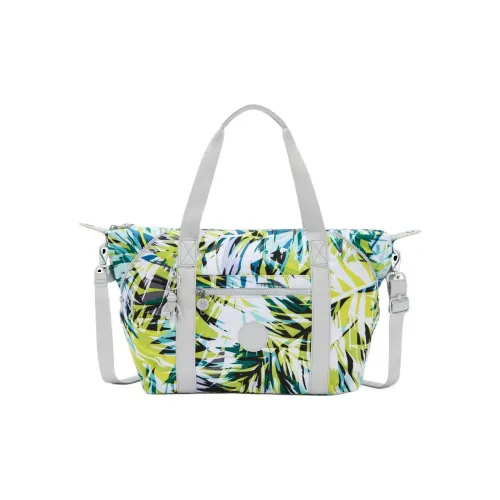 Kipling Полиэстер Тоут Сумка Сумка для покупок Сумка через плечо Сумка среднего размера Унисекс Зеленый и Многоцветный