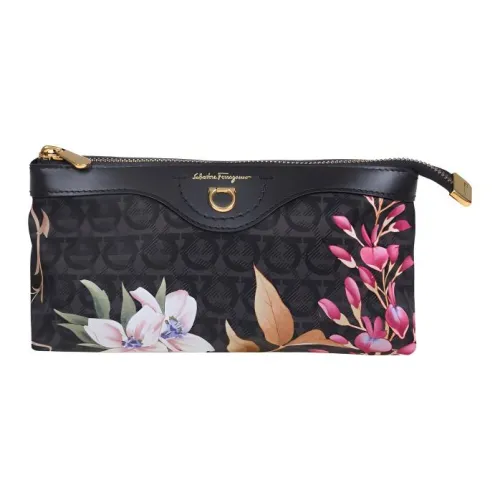 FERRAGAMO Холст Кошелек Женский Черный