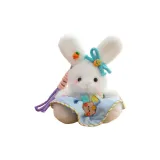 Синяя юбка с подвеской в виде кролика