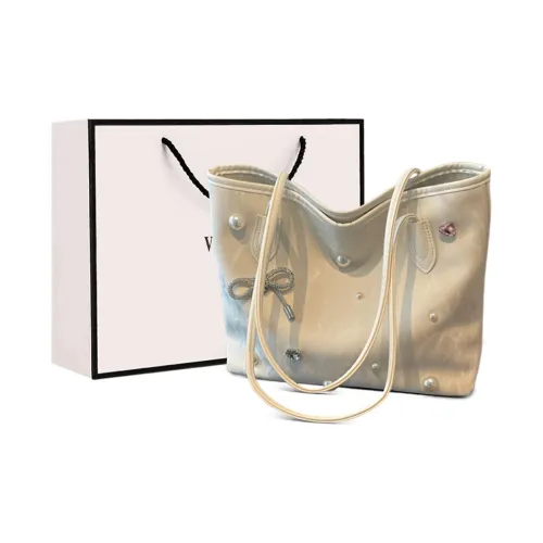 VINEY Сумка через плечо из синтетической кожи сумка для покупок большая женская цвет экрю