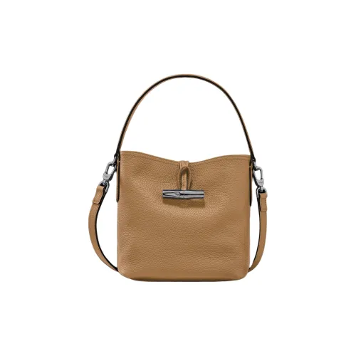 LONGCHAMP Le Roseau Кожаная сумка-ведро сумка через плечо сумка для женщин коричневый