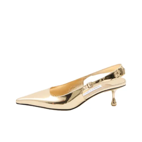 Jimmy Choo Amel 50 Нестандартный каблук Высокие каблуки 5 см Женские Золотой