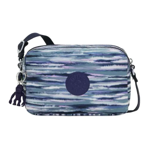 Kipling Переработанный полиэстер Сумка через плечо Маленькая Унисекс Синий и Полосы
