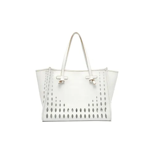 GIANNI CHIARINI Таппинг Кожа Тоут Сумка Сумка для покупок Сумка на плечо Большая Женская Белая
