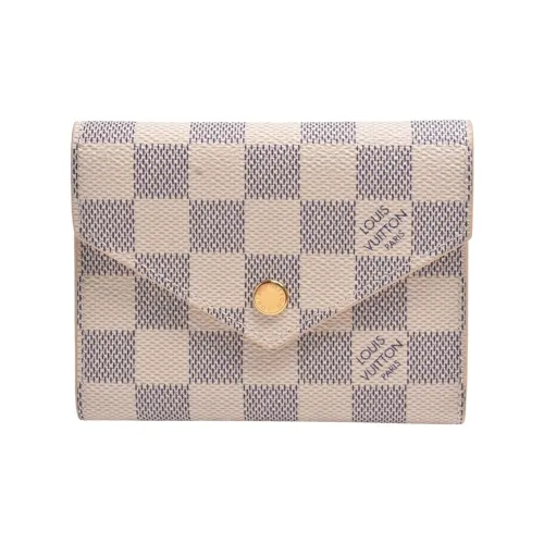 LOUIS VUITTON Victorine Холст Кошелек Женский Белый