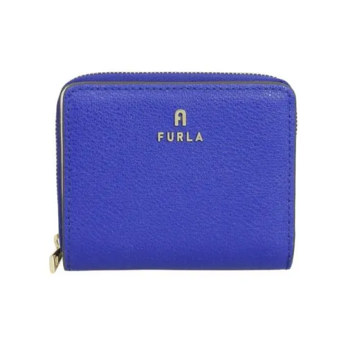 Furla Magnolia Кожа Кошелек Маленький Женский Синий Розовый