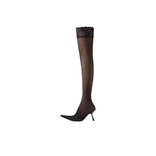 Balenciaga Over The Knee Boots 9cm Женские Черные
