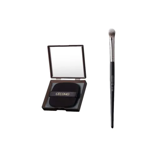 GECOMO Круглый носок Eye Shadow Щетка + Масло абсорбирующая бумага Комбинация Включает Зеркальце Розовый Инструмент для макияжа