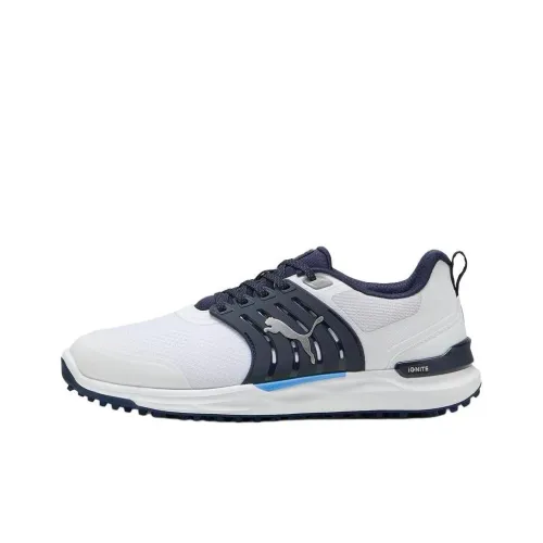PUMA IGNITE ELEVATE Низкий Топ Мужская Обувь для гольфа Белый Синий