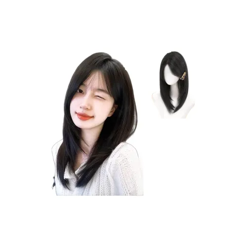 MUYAN Полная Голова Перука Нет Weave Высокий Теменный Объем Естественный Корейский стиль Короткие Волосы BOB