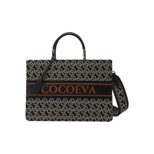 COCOEVA PVC Большая емкость Сумка для ручной клади Сумка через плечо Стандартная Женская Черная