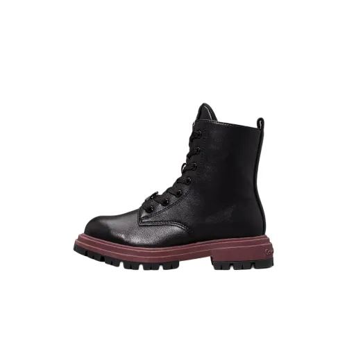 CKJ CALVIN KLEIN JEANS Высокие детские ботинки черного цвета для малышей