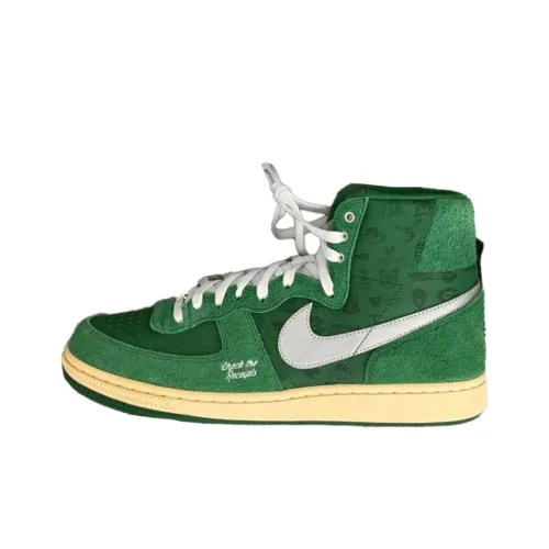 Nike Terminator Slip-Resistant Abrasion-Resistant High Top Skateboard Shoes Unisex Green Найк Терминатор противоскользящие абразионные высокие топы для скейтбординга унисекс зеленые