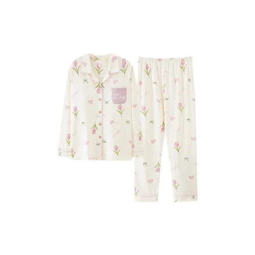 Pretty Lady Пижамный комплект женский цвет экрю