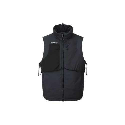 SALOMON Pinnacle Жилет с термическим эффектом Мужской Темно-синий Черный