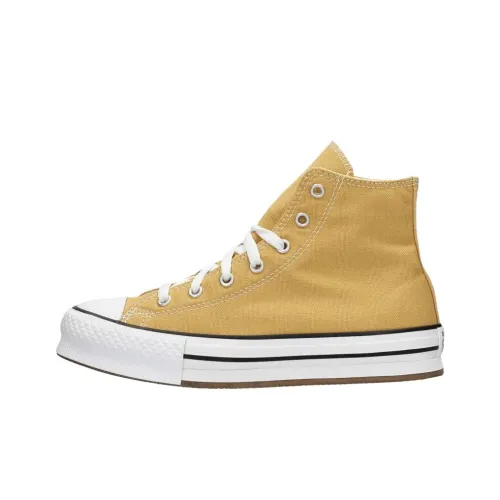 Конверс All Star Lift High Топ Кеды Желтые Подростки