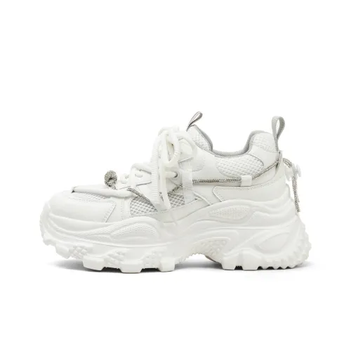 BOERDIQI Легкий визуально увеличивающий рост низкий топ текс кроссовки женские