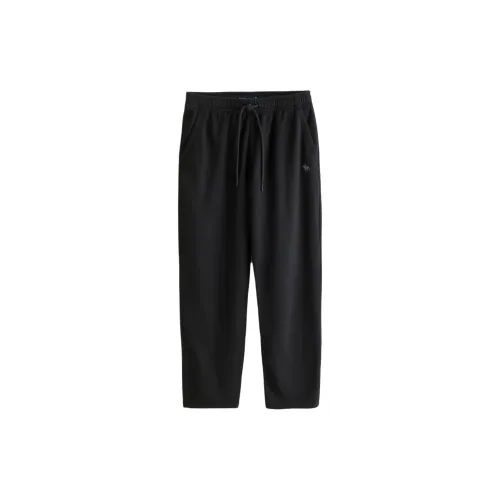 Abercrombie＆Fitch Вязаные Спортивные Штаны Мужские Черные