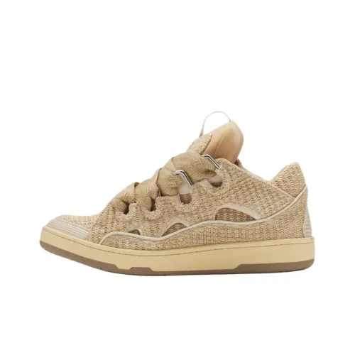 Lanvin Скейтборд Кроссовки Raffia Унисекс Бежевые