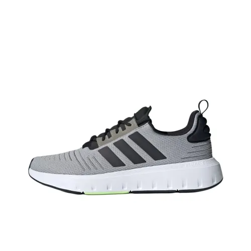 Adidas Swift Run Slip-resistant Abrasion-resistant Low Top Casual Shoes Men's Gray Adidas Swift Run Slip-resistant Abrasion-resistant Низкий Топ Повседневная Обувь Мужская Серый