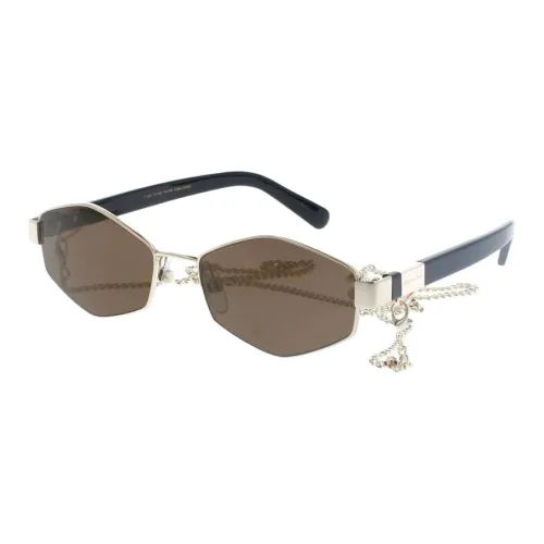 MARC JACOBS Металл Нерегулярная форма Солнцезащитные очки Женские Золото