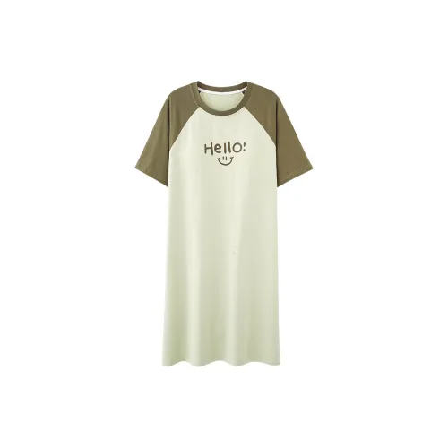 LEZIYUN Ночная сорочка Женская Зеленая