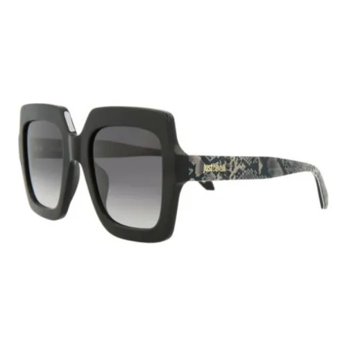 Just Cavalli Пластик Нерегулярная форма Солнцезащитные очки Женские Черный