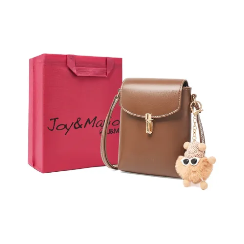 Joy Mario Сумка через плечо из синтетической кожи стандартная женская коричневый классический черный