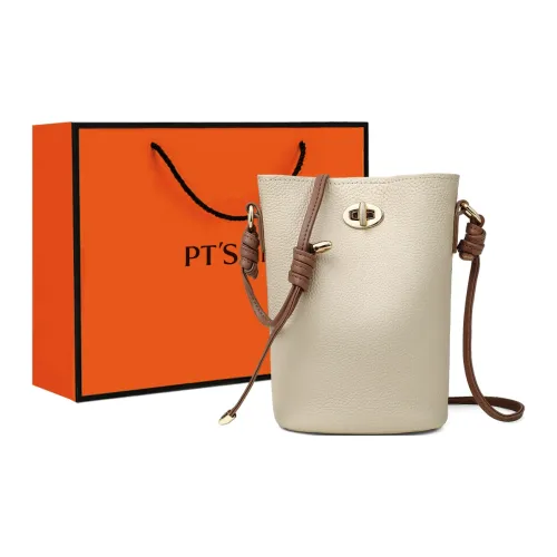 PT'SON Сумка через плечо из коровьей кожи чехол для телефона маленький женский цвет слоновая кость